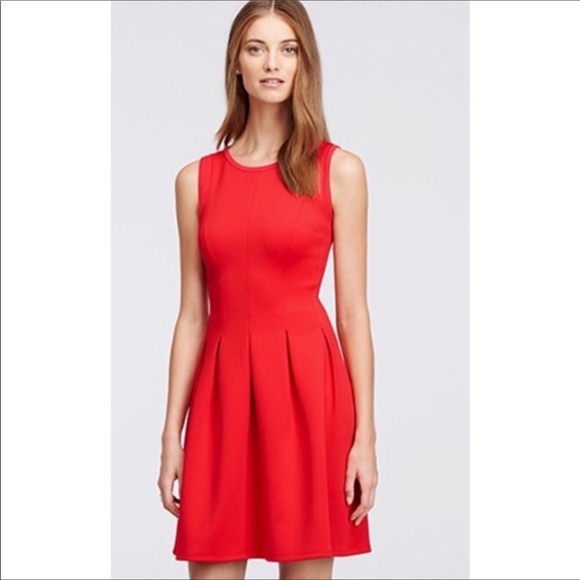 J. Crew Dresses & Skirts - J. Crew Women’s Career Pleated Flare Red Dress